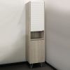 Шкаф-пенал Comforty Клеон 00-00003947CF 40х160 напольный цвет белый/бежевый