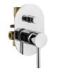 Смеситель для душа Plumberia Selection Ixo KIT1001CR встраиваемый в стену хром