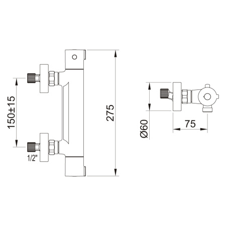Смеситель Clever Up! Urban 61010 настенный черный