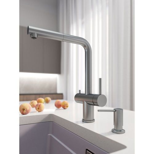 Смеситель для кухни Grandex Aqua Handy-P 902096 на мойку сатин - фото 4