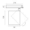 Трековый трехфазный светильник Lightstar Alta Base (Алта Басе) A5447TRIAC