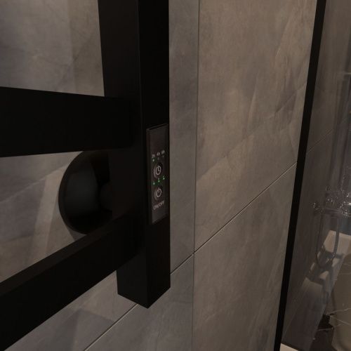 Полотенцесушитель Маргроид Зигзаг профильный Зигзаг-8050-1081-9005R 53х80 электрический черный матовый - фото 3