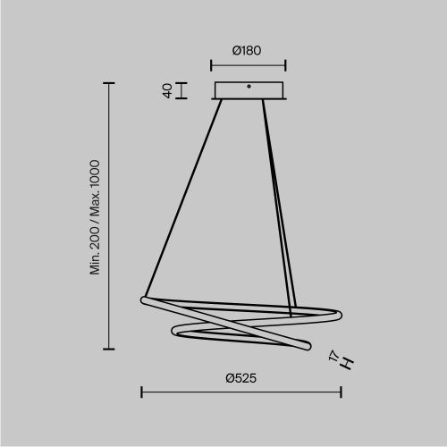 Светильник подвесной Maytoni Nola Modern MOD100PL-L47BSK1 - фото 2