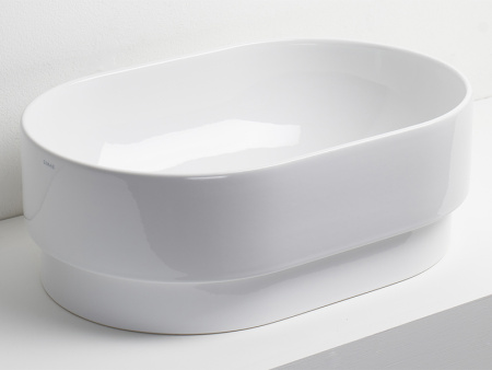 Раковина из санфаянса Simas PO 02 56х37 полувстраиваемая цвет белый глянцевый