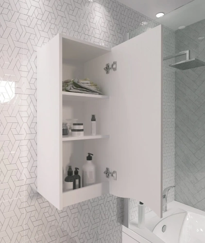 Шкаф-пенал 1MarKa Этюд У25502 35х30х90 подвесной цвет белый - фото 5