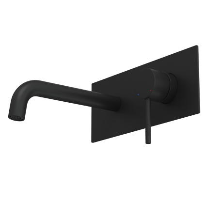 Смеситель Berges VENTAS 76010 настенный черный матовый без термостата