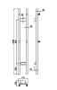 Полотенцесушитель электрический Boheme Duo 728-BRB 15х120 бронза