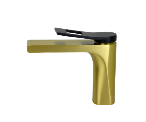 Смеситель Bronze de Luxe Element EL02GB на раковину золото - фото 4