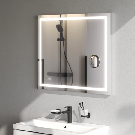 Зеркало в ванную Am.Pm Gem M91AMOX0803WG 80х70 цвет серебро