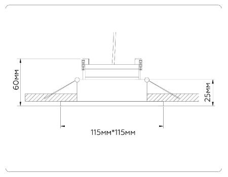 Светильник встраиваемый Ambrella Light GX Standard tech (ГКС Стандард тецх) TN52340