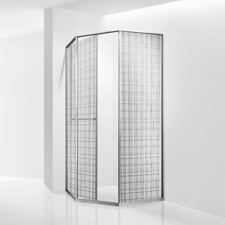 Душевой уголок RGW 33328282-241R 120х80 стекло с рисунком профиль хром без поддона