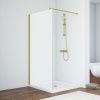 Душевая перегородка Vegas-Glass EAF TUR+NOVO EAF NOVO h2000 76 03 10 75х200 стекло матовое профиль золото