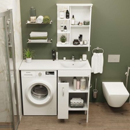 Зеркало-шкаф Onika Карина 205513 60х70 подвесной цвет белый