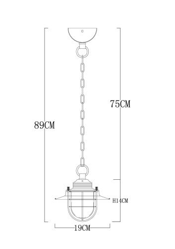Светильник подвесной Arte Lamp Lanterna (Лантерна) A4579SP-1AB - фото 4