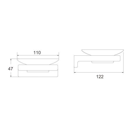 Мыльница Rose RG18C RG1803C