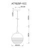 Светильник подвесной Arte Lamp Wave (Ваве) A7762SP-1CC