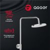 Душевая стойка Agger Slim A2291200 настенная цвет хром