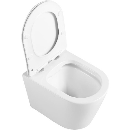 Унитаз подвесной Тритон Verso Щ0000057971 белый с сиденьем микролифт безободковый каскадный смыв