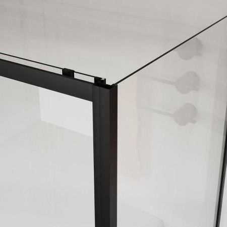 Душевой уголок Vincea City VSR-5CT9012CLB 120х90 стекло прозрачное профиль черный без поддона