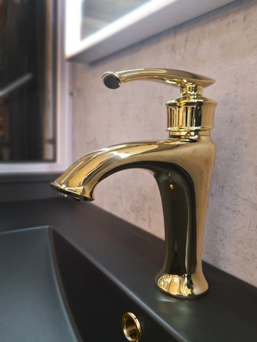 Смеситель для раковины AltroBagno Beatrice AltroBagnoBeatrice0114Or на раковину золото - фото 5