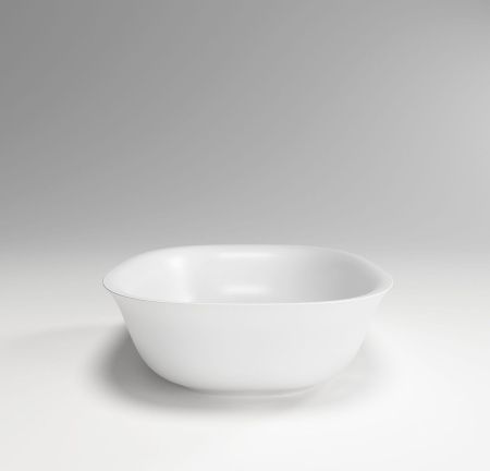 Раковина из искусственного камня Plumberia Selection Seta SETA SOFT BO 60х40 накладная цвет белый без отверстий под смеситель