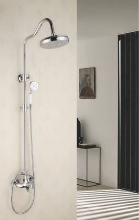 Душевая стойка Rose R0136 настенная цвет хром
