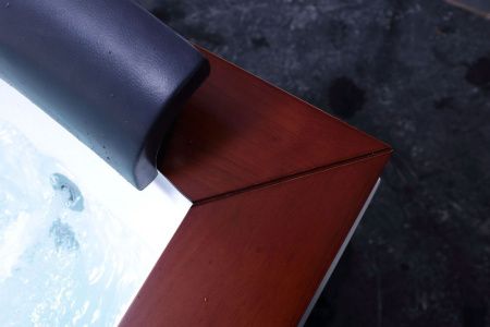 Ванна акриловая гидромассажная Gemy G9052 II B L 185х150 пристенная прямоугольная с каркасом