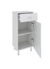 Шкаф-пенал RUNO ЭКОНОМ 00000000110 30х32х87 напольный цвет белый