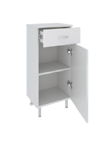 Шкаф-пенал RUNO ЭКОНОМ 00000000110 30х32х87 напольный цвет белый - фото 2