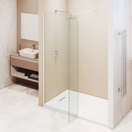 Душевая перегородка RGW Walk In 351005063-15 60х195 стекло прозрачное профиль белый