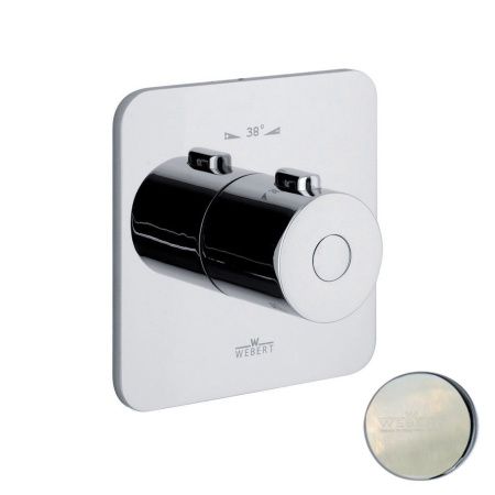 Смеситель для ванны и душа Webert Living LV972101345 настенный никель с термостатом