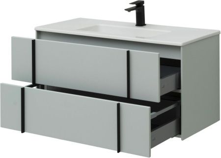 Тумба под раковину Allen Brau Reality 1.32007.PWM 100х50 подвесная цвет зеленый