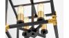 Люстра подвесная Lumina Deco Waldorf (Валдорф) LDP 1140-4 BK+MD