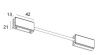 Коннектор гибкий угловой Italline Fantom (Фантом) IT010-4012 black