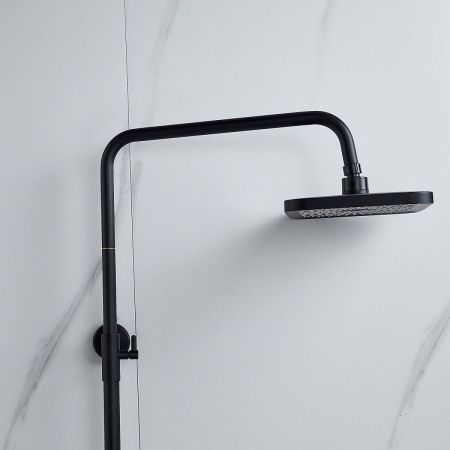 Душевая стойка Raffine F3696H настенная цвет черный