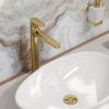 Смеситель для раковины Wasserkraft Neckar 2100 2103H на столешницу золото
