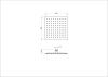 Верхний душ Wonzon & Woghand WW-88DP06-BG 25х25 золото