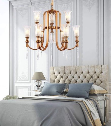 Люстра подвесная Lumina Deco Rionella (Рионелла) LDP 8041-6+3 S.GD - фото 3