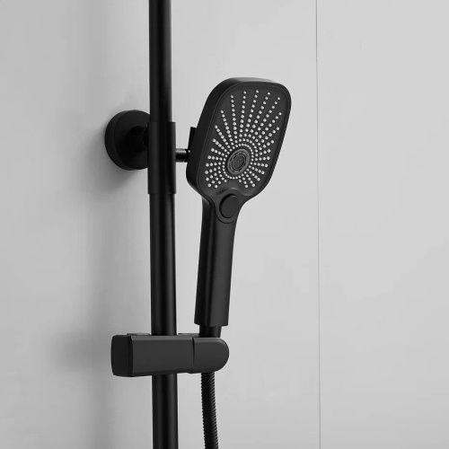 Душевая стойка Shevanik S8536H настенная цвет черный - фото 5