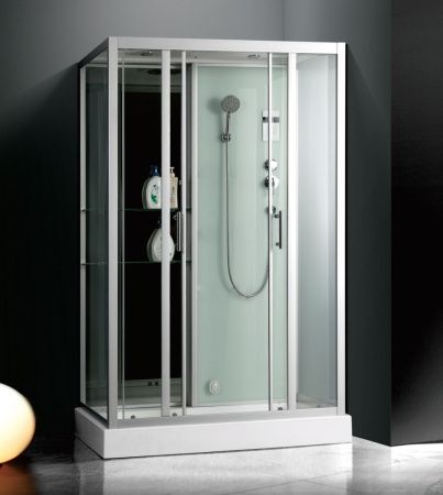 Душевая кабина Frank 13356787 150х85 прямоугольная с крышей ориентация универсальная