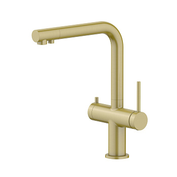 Смеситель для кухни Aquatek Европа AQ1385BG на раковину золото