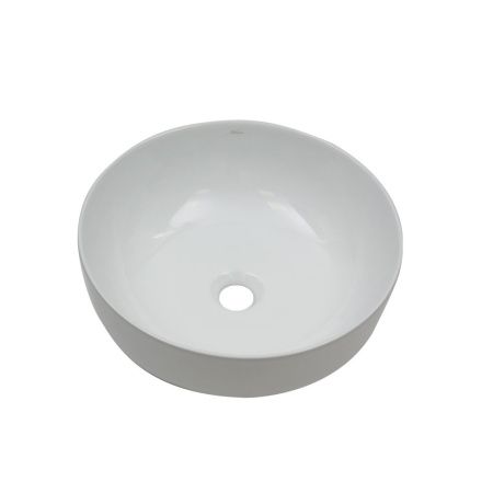 Раковина из сантехнического фарфора Melana 78115-805 40х40 накладная цвет белый без отверстий под смеситель