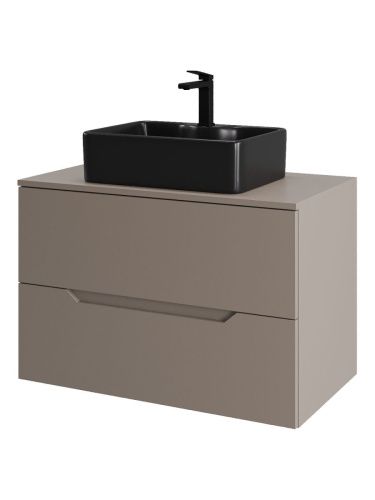 Тумба с раковиной Orange Line Li-80TuLMDF+B01-475MB 80х50