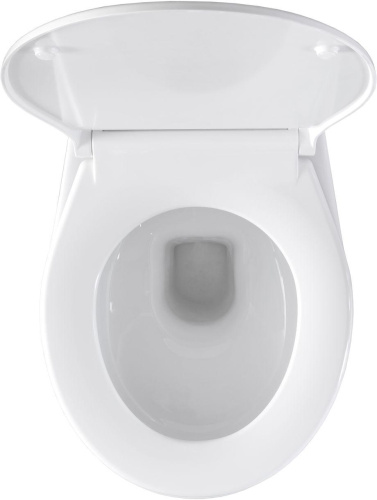 Чаша унитаза подвесная Logan 00302576 цвет белый без сиденья безободковая каскадный смыв - фото 4