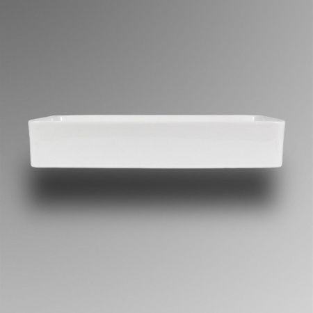 Раковина из сантехнического фарфора Bond Cube S54-620 60х40 накладная цвет белый без отверстий под смеситель