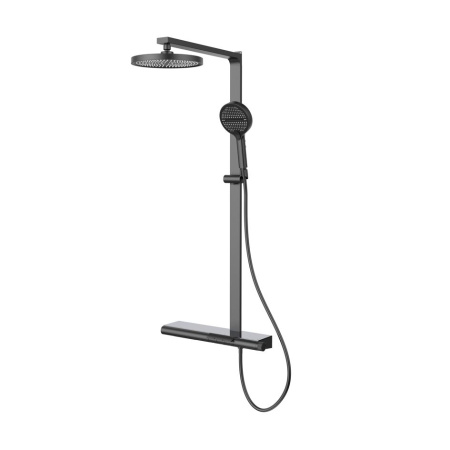 Душевая стойка Vincea Aspire VSFS-4AS1GM настенная цвет вороненая сталь