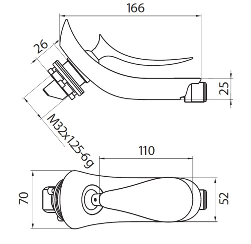 Смеситель Creavit FG3501 на биде хром - фото 2 Смеситель Creavit FG3501 на биде хром - фото 2
