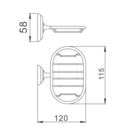 Мыльница Maretti Karla KA8011010