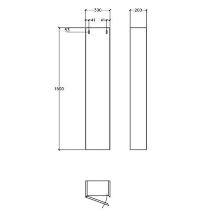 Шкаф-пенал Falper 7.0 R1103000000BQ 30х150 цвет белый