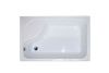 Душевой уголок Royal Bath BP RB8120BP-T-L 120х80 стекло рифленое профиль белый с поддоном